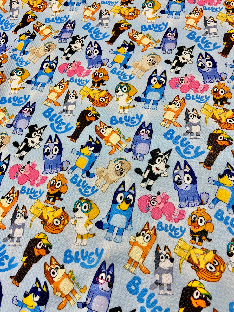 Bluey Collage – Espinoza Fabrics