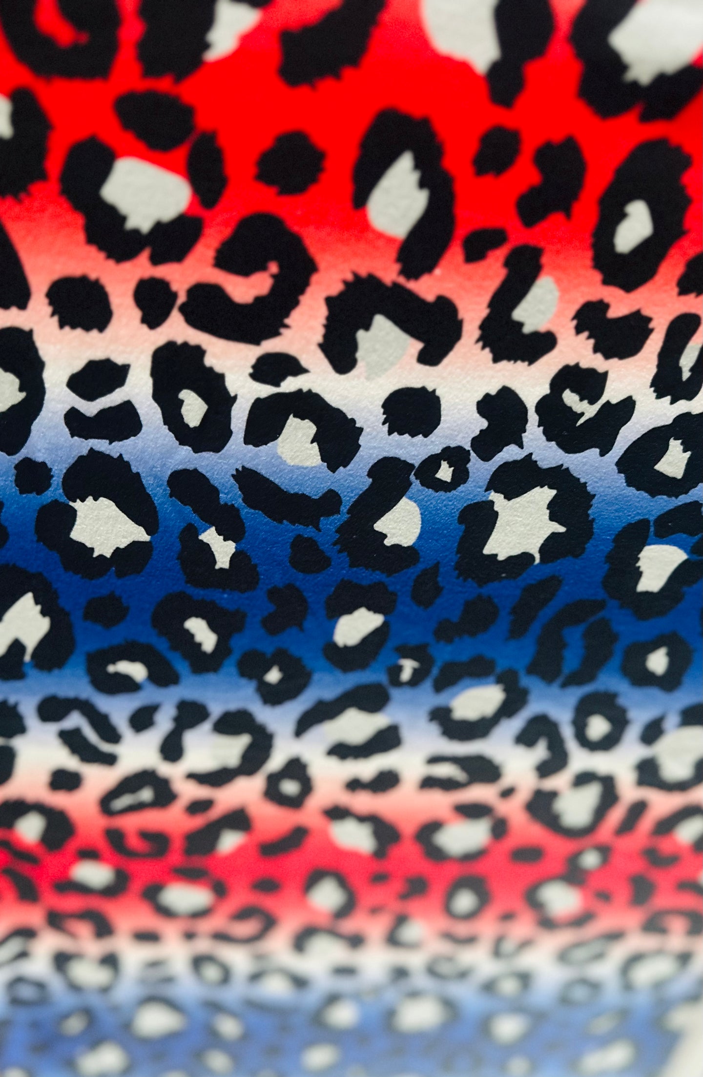 DBP Ombré Red, White & Blue Cheetah