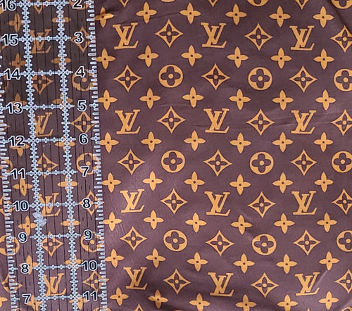 Louis Vuitton Brown Leopard Printed Fabric Bow Detail Smoking