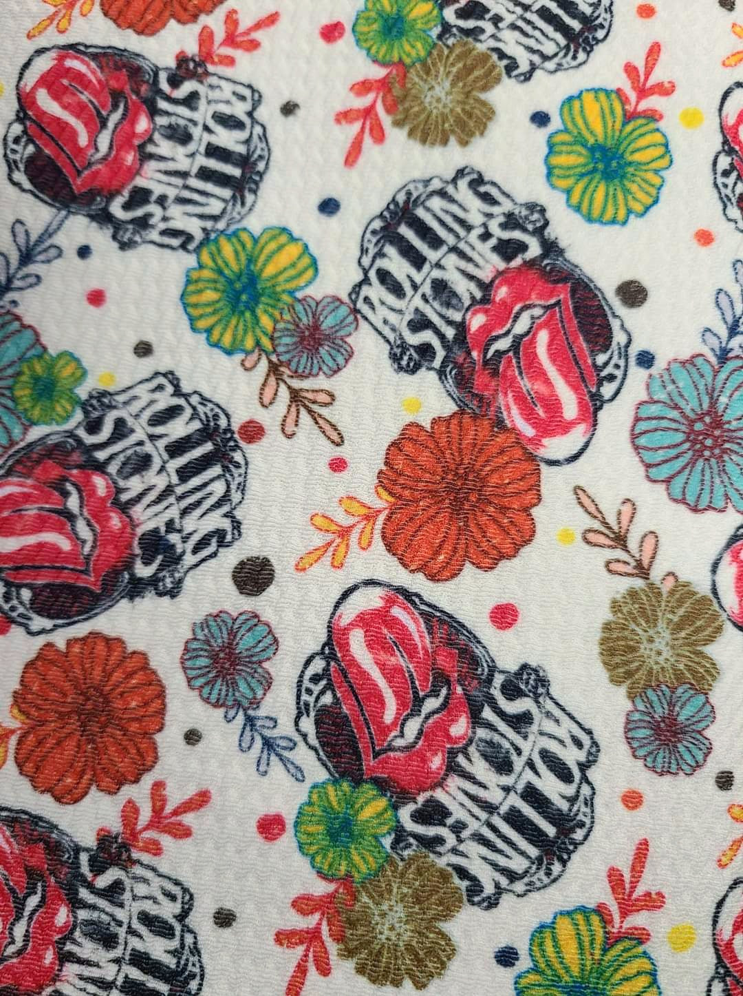 Floral Rolling Stones