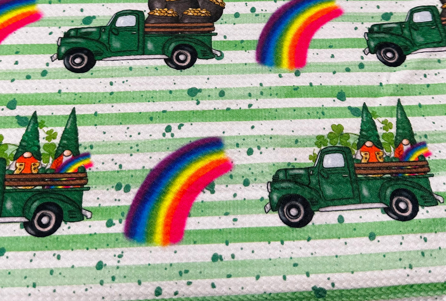 St. Patrick’s Day Gnomes in Trucks